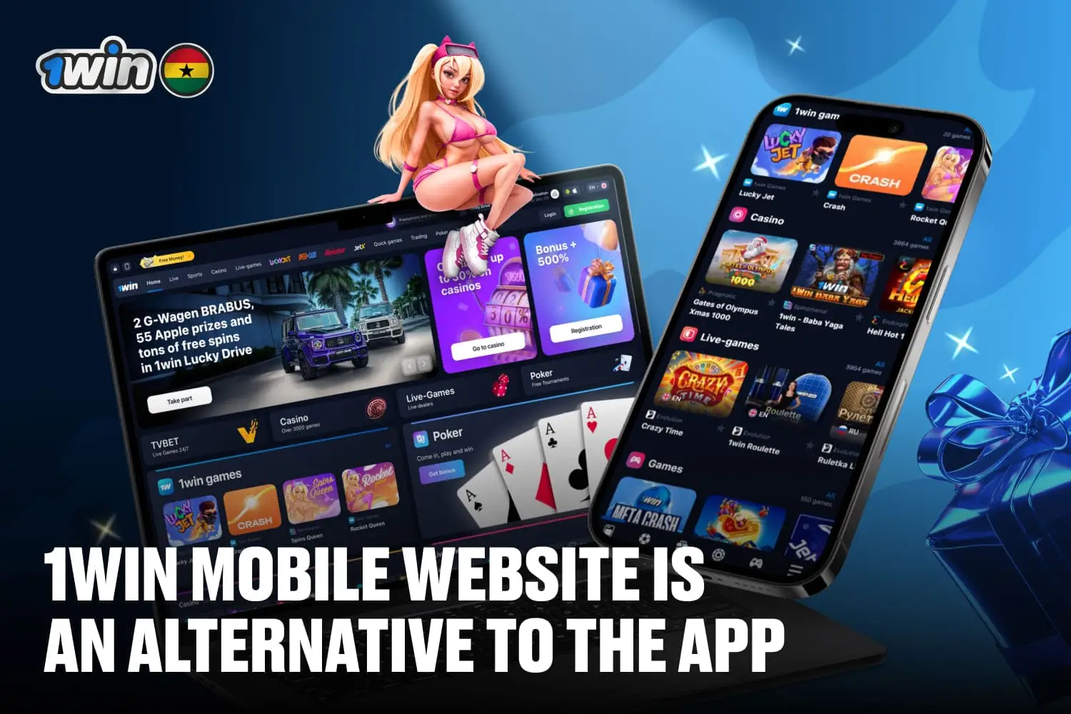 1win mobile website is an alternative to the app for users who prefer mobile browser experience