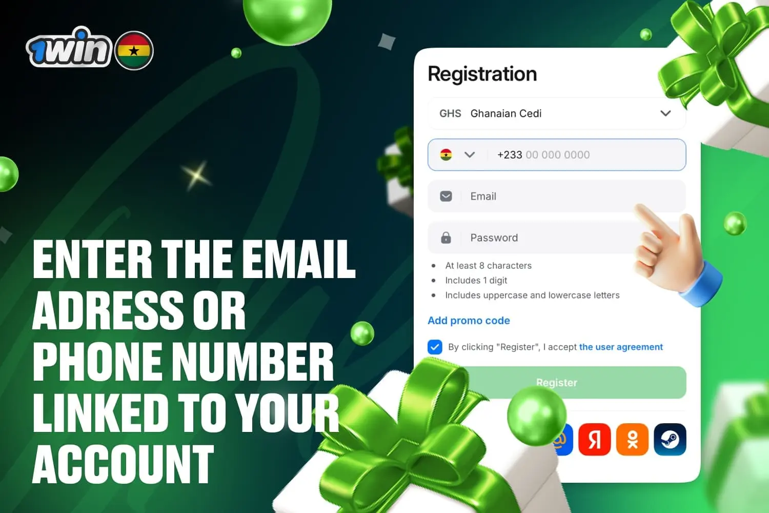 enter the email address or phone number linked to your account