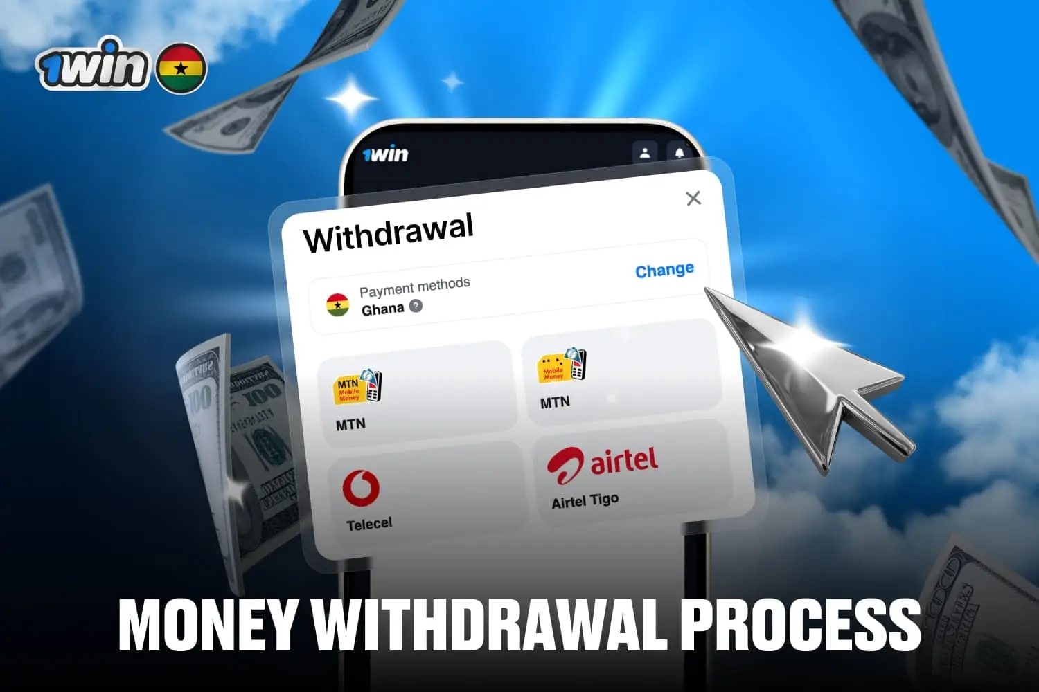 1win platform money withdrawal process that are available